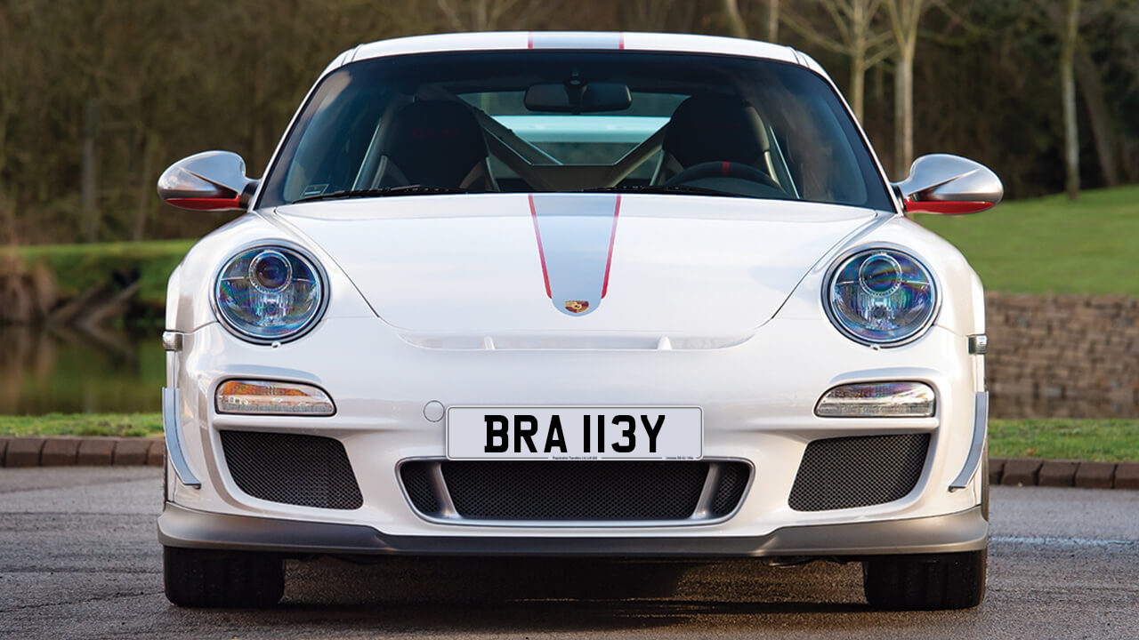 Car displaying the registration mark BRA 113Y